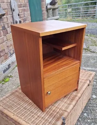 Vintage Mid Century Teak Danish Bedside Cabinet • £45