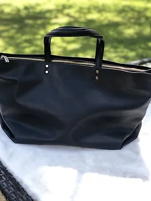 Mango Large Shoulder Bag Women Tote Black Leather • $55