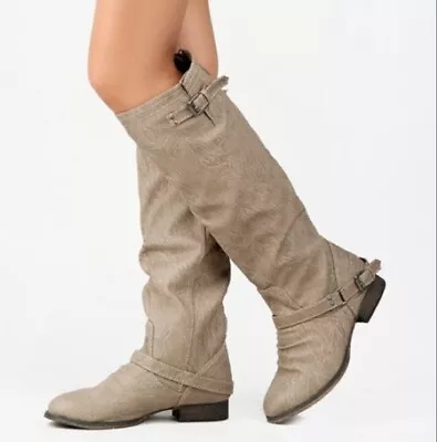 $36 • Buy Breckelle’s Tan Outlaw-81 Tall Boots 8