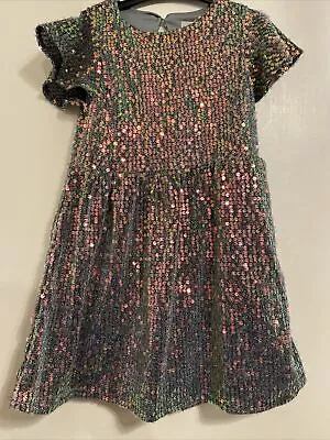 John Lewis Age 5 Party Dress Sequin Sparkle • £8