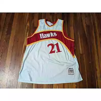 Mitchell And Ness Atlanta Hawks VTG Dominique Wilkins White 2XL Jersey • $39.99