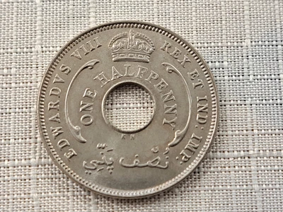 £2.99 • Buy 1936 British West Africa One Halfpenny Coin Unc