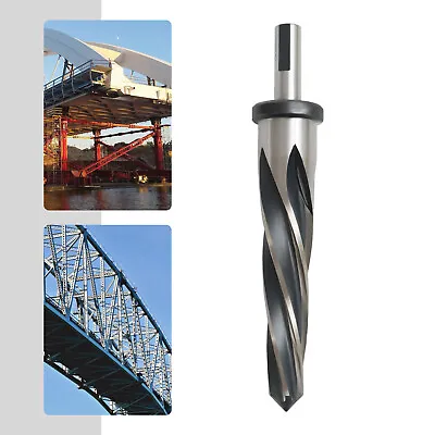 9/16  Tapered Bridge Iron Construction Reamer Drilling 3-Flat Shank Spiral Flute • $18.05