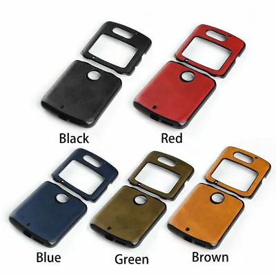 Simple Plain Leather Shockproof Fold Phone Case Cover For Motorola RAZR 5G 2020 • $13.59
