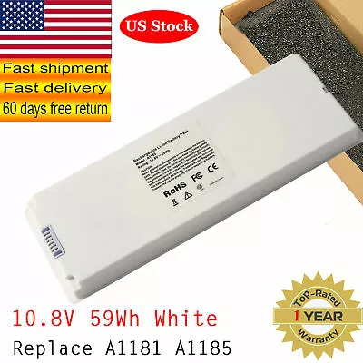 Battery For Apple MacBook 13  A1185 A1181 (2006 2007 2008 2009) MA566 MA561 59Wh • $21.95