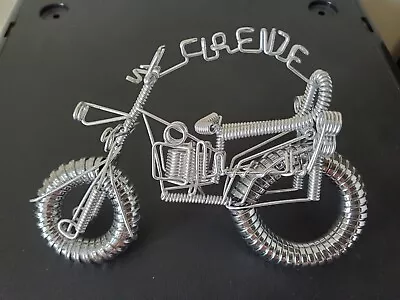 Small Motorcycle Metal Art Sculpture Figurine • $1.50