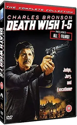 Death Wish 1-5  - DVD -  New & Sealed   Charles Bronson   Violent  Gangs • £19.99
