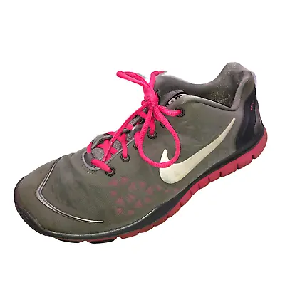 $18.95 • Buy Nike Training Free Fit 2 Womens Size 11 Gray Pink Lace Up Running Shoes Sneakers