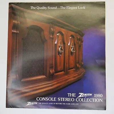 Zenith 1980 Console Stereo Collection Color Sales Brochure Audio Equipment • $11.61