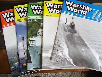 Warship World Job Lot 5 X Mags War Military Naval Ship Submarine Boat Kursk • £6