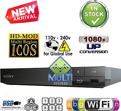 Sony Bpx370 / 3700  Region Free Blu Ray Player Multi Zone Region Codefree Wi-fi • $144