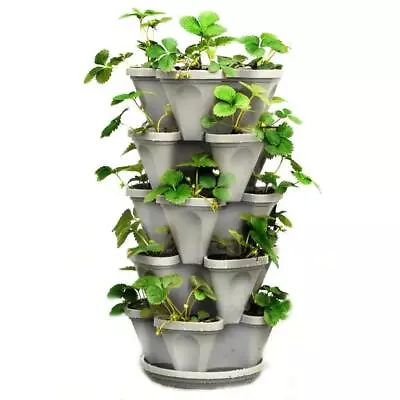 Mr. Stacky Vertical Planter Stackable Self-Watering Drainage Holes (5-Pack) • $33.74