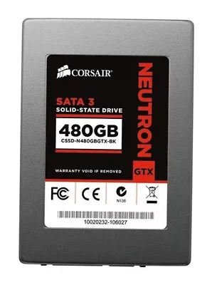 CSSD-N480GBGTX-BK Corsair Neutron GTX 480GB MLC SATA 6Gbps 2.5-inch Internal SSD • $175