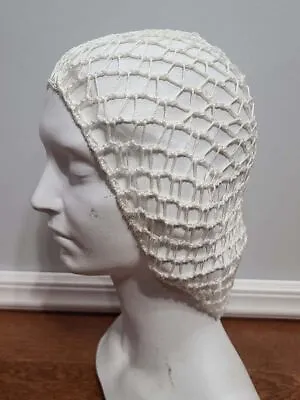 £5.92 • Buy Reproduction 1940s Snood White Hair Net Vintage Style WWII Reenactment Rayon