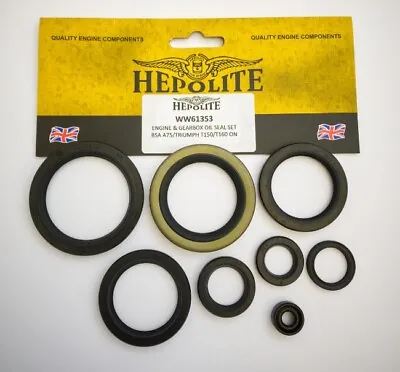 Oil Seal Set - Triumph Trident T150 T160 Bsa Rocket 3 Triumph 1968-75 Hepolite • $23.59