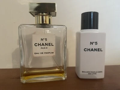 $24.95 • Buy Vintage Chanel No 5 Edp 100ml Bottle About 10ml Left And Body Lotion 100ml   
