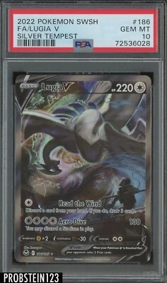 $0.99 • Buy 2022 Pokemon SWSH Silver Tempest #186 FA Lugia V PSA 10 GEM MINT