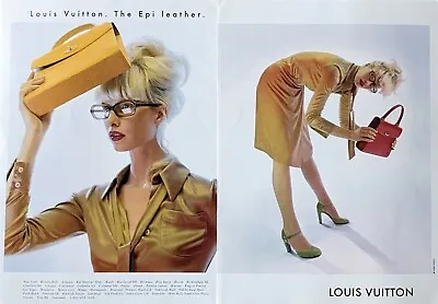 1997 LOUIS VUITTON The Epi Leather Handbag Original Magazine PRINT AD • $10.50