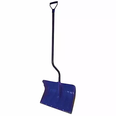 Blue 39  Ergonomic D-Grip Handle Snow Shovel Pusher 19.25  Poly Blade • $34.99