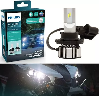 Philips UltinonSport LED White 9008 H13 Two Bulbs Head Light High Low Beam Lamp • $49.40