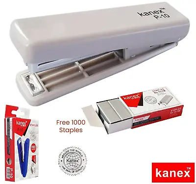 Kanex Mini P10 Stapler  Cream  Bright Colour Free 1000 Staples Office School • £3.43