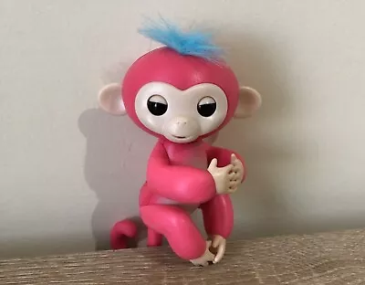 $19.99 • Buy FINGERLINGS Red Baby Monkey Blue Hair Working Interactive Toy Wowwee Used