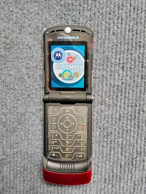 Motorola RAZR V3 Flip Bluetooth MP4 Video UNLOCKED(GSM) Mobile Phone Red • $33.98