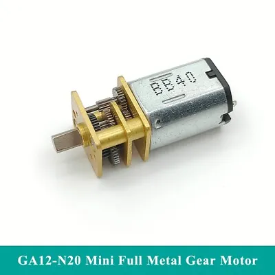 DC 3V 5V 6V 330RPM Mini N20 Full Metal Gearbox Gear Motor DIY Robot Smart Car • $2.45