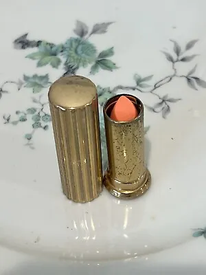Vintage Collectible Coty Lipstick Cremestick Wet Apricot  Gold Metal Tube Nos • $25.19