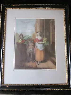 £35 • Buy Large Old Antique Stipple Engraving Signed EUGENE TILY Cries Of London Framed  