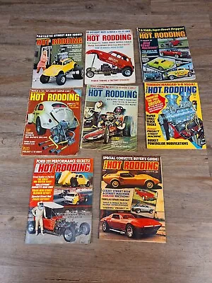 Vintage Popular Hot Rodding Magazines 1970's Lot Of 8 1970727475 • $10