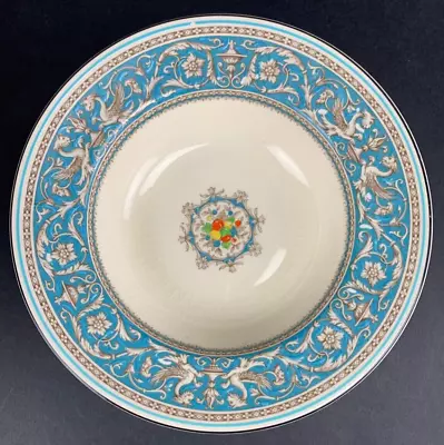 Antique Medici Turquoise By MYOTT STAFFORDSHIRE 8  Rimmed Bowl • $11