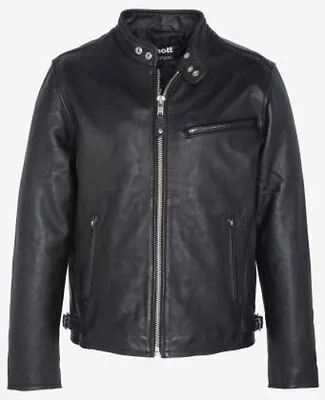 $505.62 • Buy Schott Nyc Cafe Racer Jacket Leather