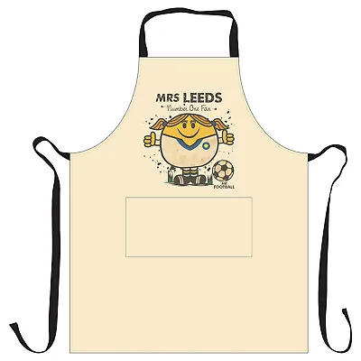 Mrs Leeds Apron Football Gift For Her Female Girl BBQ Pinny United Fan • £9.95