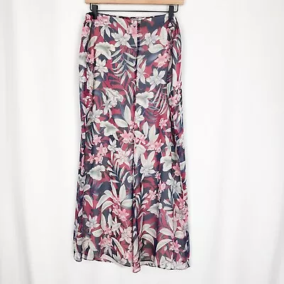 Vince Camuto Floral Gardens Wide-Leg Flowy Pant Size 10 • $22