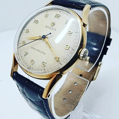 $5980 • Buy Vintage Rolex Mens Watch 1950s 9ct Gold