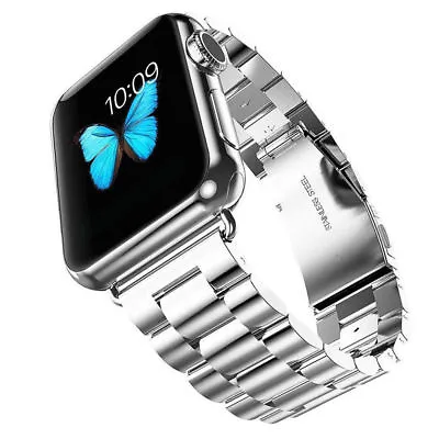 $19.99 • Buy Metal Strap For Apple Watch Series 6 5 4 3 2 38-44mm Stainless Steel IWatch Band