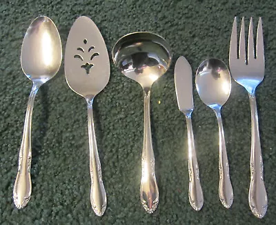 6 Pc Oneida Stainless  PLANTATION Service Flatwareladel VTGpie Serverspoon • $9.99