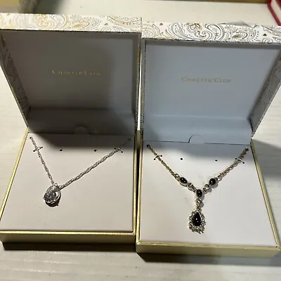 Charter Club ~ Crystal Stud Necklace Wedding/Mother's Day ~ Lot Of Two Piece • $20