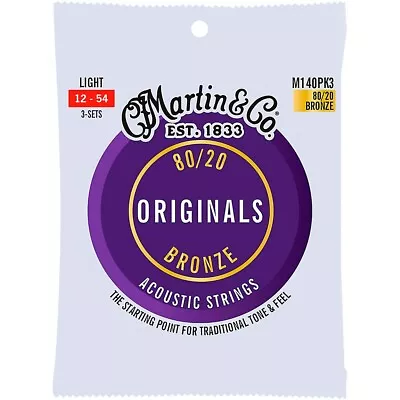 Martin Originals 80/20 Bronze 3-Pack Light (12-54) • $15.99