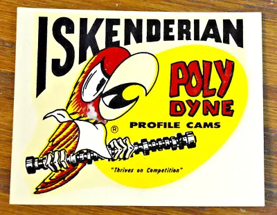 Original Vintage Isky Water Decal Drag Racing Hot Rod Flathead Bonneville Old 2  • $17.99