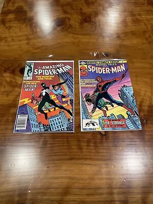 Amazing Spider-Man #252 Newsstand 1st App. Black Costume 1984 & Marvel Tales 137 • $145