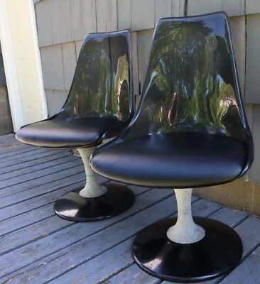 Nice Rare Pair Vintage MCM Mid Century Modern Chromecraft Smoke Lucite Chairs US • $799.99