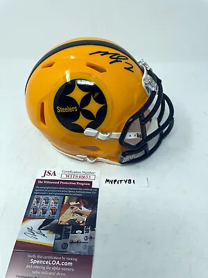 MICHAEL MIKE VICK Pittsburgh Steelers SIGNED CUSTOM Mini HELMET W/ JSA COA A • $97.49