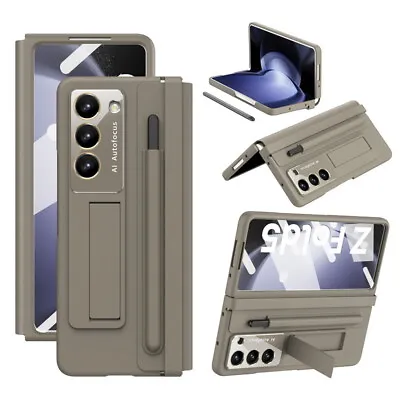 360 Case For Samsung Galaxy Z Fold5 Fold4 Shockproof Leather Glass Hinged Cover • $30.79