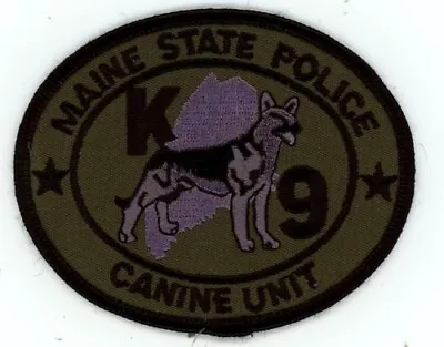 Maine Me State Police K-9 Subdued Swat Style Nice Shoulder Patch Sheriff • $5.99