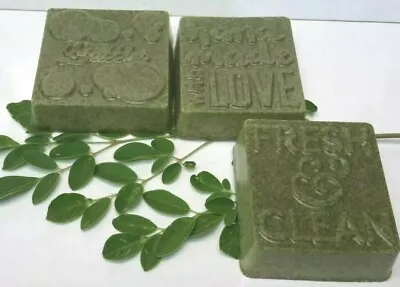 Goats Milk Moringa Soap(Organic Oil/Leaves)(Lavender-Rosemary-Tea Tree) 3 Bars  • $11.99