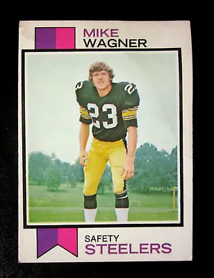 1973 Football Topps Mike Wagner Rc S Steelers #246 Ex/ex Nice Color Stain #2 • $3.95