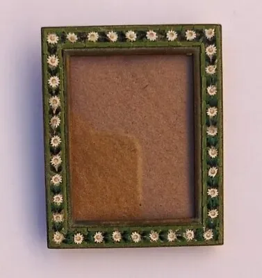 Italian Micromosaic Gilt Small Picture Frame Daisy Floral Italy Micro Mosaic  • $95