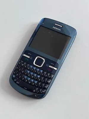 Nokia C3-00 - Blue (Unlocked) Mobile Phone - QWERTY Fully Working • £17